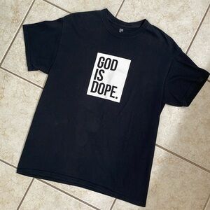 God Is Dope Graphic Tee, Size M, Unisex